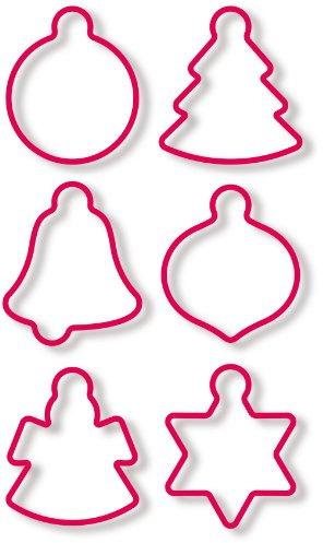 Tescoma 630914 Delicia Tagliabiscotti per Calendario Dell'Avvento, 6 Pezzi con Nastro