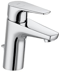 Roca A5A3090C00 Mezclador Lavabo, Desagüe Automático, Cold Start, Colección Atlas, Cromado