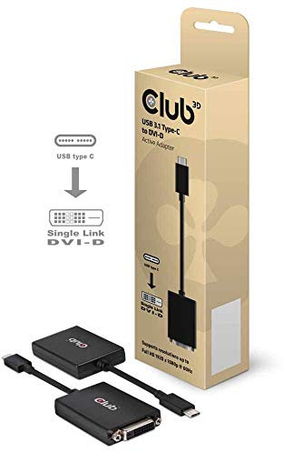 Club 3D CAC-1508 USB 3.1 Type C to DVI-D Active Adapter