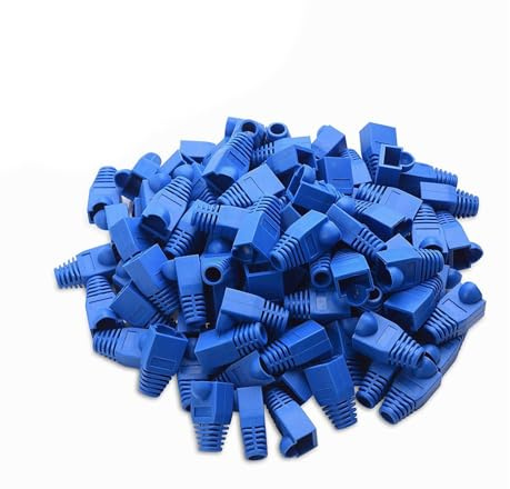 YIOVVOM 100pz Protezione Anti-trazione RJ45 in Plastica Morbida per Cavo Ethernet RJ45 CAT5 CAT5E CAT6E CAT6E