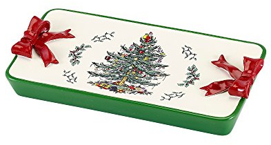Spode Zubehör Weihnachtsbaum-Kollektion, Harz, Rot/Ausflug, einfarbig (Getaway Solids), 6.3 x 4.7 x 10.6