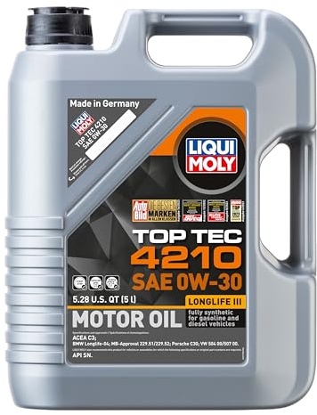 LIQUI MOLY Top Tec 6100 0W-30 | 5 L | Synthesetechnologie Motoröl | Art.-Nr.: 20771