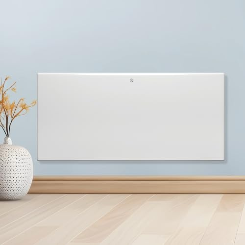 Purus 1800W Electric Panel Heater, Wall Mounted & Freestanding, White