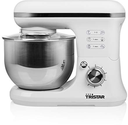 Tristar multifunktionale Küchenmaschine mit 5L Edelstahlschüssel, 1200 Watt, MX-4817