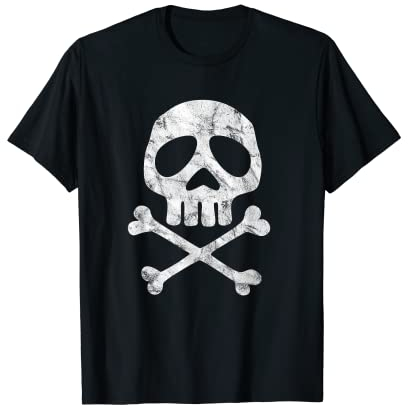 Skull Space Pirat Kapitän Halloween, Karneval, Totenschädel T-Shirt