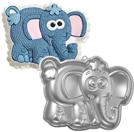 Ulalaza Elefant Kuchen Backform 3D Tier Aluminium Kuchenform ersten Geburtstag Kuchenform