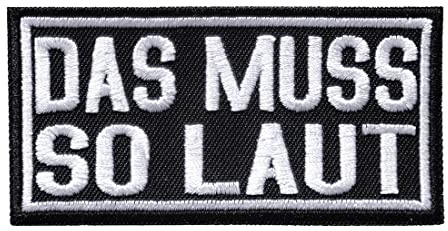 Catch the Patch Heavy Metal Biker Rocker Aufnäher zum Aufbügeln 8 x 4 cm Bügelbild für Erwachsene mit Motorrad Easy Rider Vintage, Bügelpatch Patches Bügelflicken Geschenk