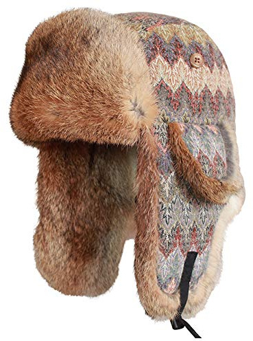 DongBao Unisex warme Fliegermütze Winter Trappermütze Russenmütze für Herren Damen