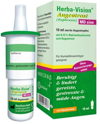 Herba-Vision Augentrost (Euphrasia) MD sine Augentropfen, 10 ml Lösung