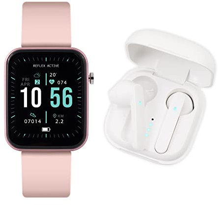 Reflex Active Pink Smart Watch and Earbud Set RA13-2138-TWS