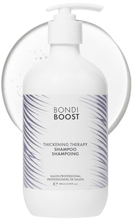 BondiBoost Thickening Therapy Volumen Shampoo - Sulfatfrei, auf Aloe-Basis, mit Hyaluronsäure & Biotin für sofortiges Volumen & Dichte - Vegan & Tierversuchsfrei - 300ml