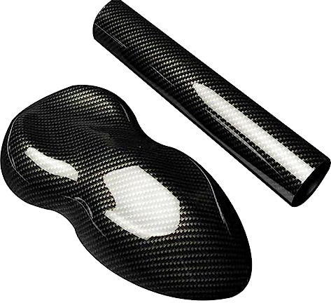 IkErna Ultra Gloss Premium Vinyl Car Wrap Film, Schwarze Kohlefaser -Vinyl -Wrap 1 Meter Breit Selbst Perfekt, Für Autos Diy/30Cm