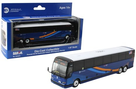 Prevost X3-45 Commuter Coach: MTA Express Service Bus, with Die-Cast Metal, 1/87 Scale (6)