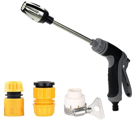 Il tuo gartenprofis Turbowasher Power idropulitrice per ogni tubo da giardino ad alta pressione, pistola a spruzzo regolabile, flusso d'acqua regolabile, ideale per lavaggio auto e giardino