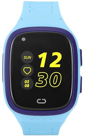 Smartwatch för barn barn Rock 4G RT, smart smart smart klocka för 1,4 tum, Android iOS, IPS, IP67, LTE, GPS, stegräknare, pulsmätare, sovmonitor, sportaktivitet (blå)