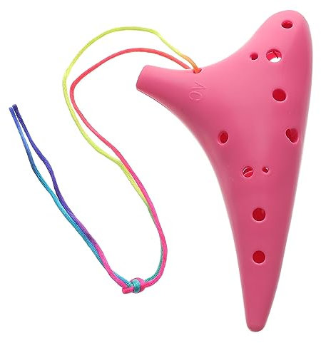 BESTonZON Okarina Für Kinder Okarina- 12-loch-okarina Ethnisches Instrument Professionelle Okarina 12-loch Alt-okarina Tragbares Okarina-instrument Okarina Verschenken Abs Rosa