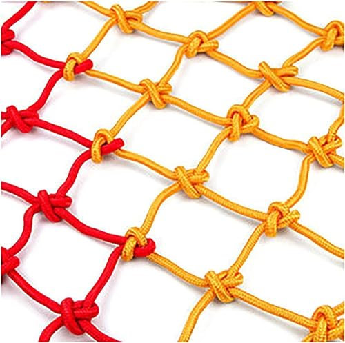 WXF86djl Kletternetz für Kinder Kletternetz, dekoratives Kletter-Frachtnetz, Outdoor-/Innen-Kletternetz, buntes Seilleiter-Netz for Landschaftszäune(3 * 3m)