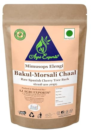 Maulsari Chhal - Maulsari Chaal - Bakul Chhal - Molsari Chhal - Bakul Chaal - Bakul Ki Chhal - Moulsiri Chal - Morsali Chhal - Spanish Cherry Tree Bark - Mimusops Elengi (400GM)