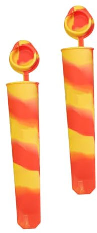 Cabilock 2piezas Moldes De Para Helados Reutilizables Con Tapa Para Hacer De Frutas y Yogur Material Seguro De Alimenticio Para Casa