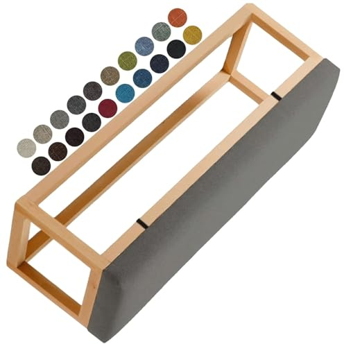 Sitzkissen Bank Outdoor & Indoor, 5cm Dicke Bankauflage für Gartenbank, Stuhl und Bürostuhl - Waschbare Sitzpolster, Großes Sitzkissen für Boden, Bank oder Stühle - Bequeme Sitzauflage(R3,70x55x5cm)