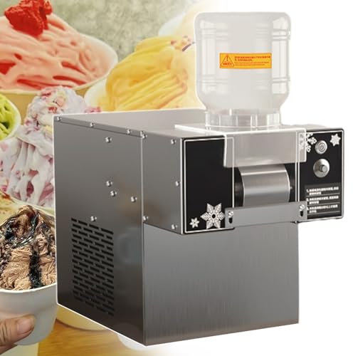 pealiritansemen Broyeur À Glace Professionnel, avec Contrôle De Vitesse, 60 Kg/24 H, Haute Capacité, pour Glaces en Flocons, Nouilles Et Cascades | Équipement pour Food Trucks Et Cafés.