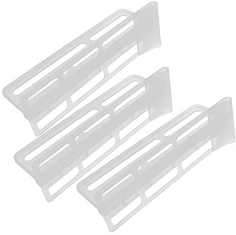 HIAKDOFT 3pcs Adjustable Fridge Side Door Dividers Refrigerator Space Partition Boards Household Fridge Separator for Food and Beverage Organization
