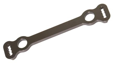 MotiveTech Placa de Dirección de Metal, Pieza de Repuesto Resistente, Accesorios a Escala 1:8, Piezas de Actualización