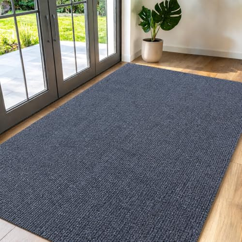 MINYUGUT Front Door Mat, Pee Pads for Dogs, 47” x 51” Indoor Outdoor Heavy Duty Doormat, Non-Slip Office Chair Mat, Rubber Backing Low Profile Commercial Door Mats, Waterproof Floor Mat for Entry