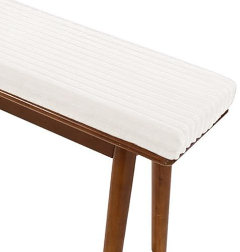Cojín de asiento de banco de 120 x 60 x 3 cm, suave y peludo, antideslizante, de piel sintética de oveja, sedoso, para interior y exterior, jardín, comedor, bistró, patio, oficina, cafetería