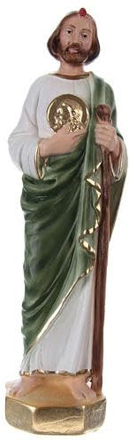 Generico Statua di San Giuda in Gesso, Decorata a Mano, 20 cm, per Interni, Made in Italy