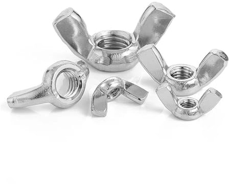 Edelstahl-Metrik-Flügelmuttern, Flügelmuttern in verschiedenen Größen, Edelstahl 304, handfest anzuziehen, Sortiment, 64 Stück(M3 (20Pcs))