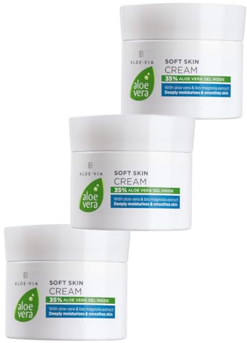 LR Aloe VIA Aloe Vera Zarte Hautcreme Soft Skin 3x 100ml