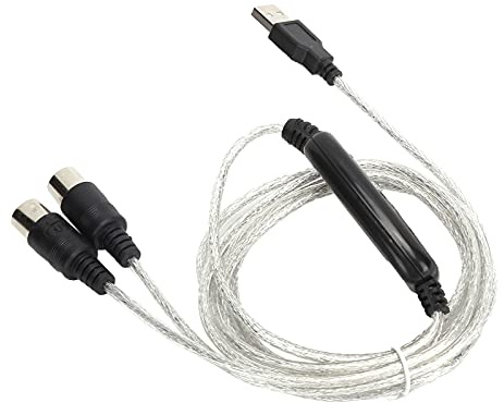 Adattatore Cavo Midi a USB Plug And Play per L'editing Musicale per XP/Vista/OS X / Window7 2M PVC Alimentato Tramite USB