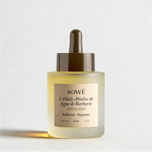 Huile Absolue de Figue de Barbarie SOWÉ - Huile de Pépins de Figue de Barbarie pour Visage et Peau