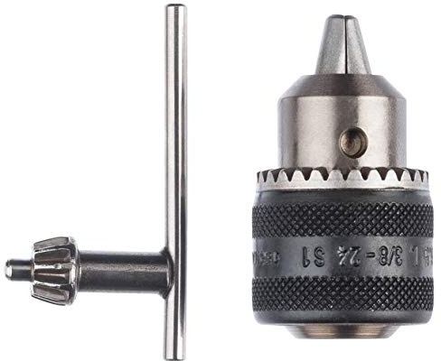 Bosch Accessories Professional Zahnkranzbohrfutter (Spannbereich 0,5 - 6,5 mm, Aufnahme 3/8 - 24, Zubehör Bohrmaschine) Mehrfarbig
