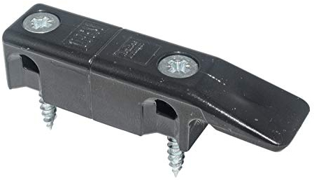 Hettich Verbindungsbeschläge, Kunststoff schwarz , Breite: 15 mm, Höhe: 64 mm, 4 Stück, Artikelnr. 49572