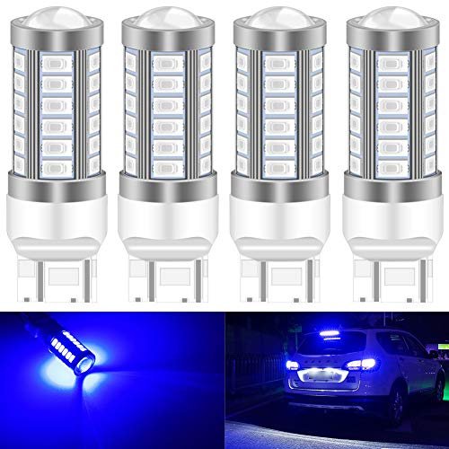 KATUR 4 pz 7443 7444NA 5630 33-SMD Blu 900 Lumen LED Girare la Luce del Freno di Arresto della Lampadina della Luce del Segnale 12V 3.6W