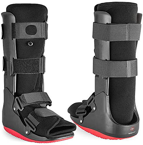 ManaMed ManaEZ Air Boot Tall CAM Boot | Orthopedic Walking Boot for Sprained Ankle with Air Pump | Foot Brace for Injured Foot, Ankle Sprain, Broken Toe & Post Surgery | Fracture & Cast Boots (Medium)