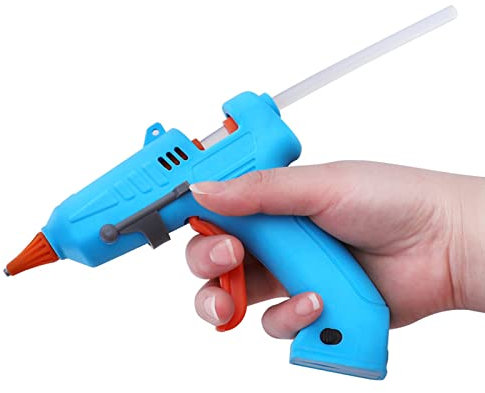 Mini pistolet à colle sans fil avec recharge USB et 30 bâtons pour travaux manuels, décorations, projets de bricolage