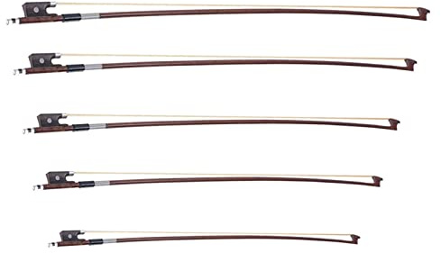 Geigenbogen 1 Stück Pferdehaar Violine Bogen Für 4/4 3/4 1/2 1/4 1/8 Geige (Color : 4-4)