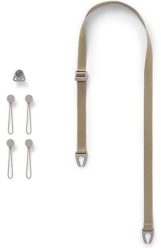 Urth Core Slim Kameragurt – schnell zu befestigender, vielseitig einsetzbarer, verstellbarer Schultergurt für DSLR/SLR-Kameras in Beige