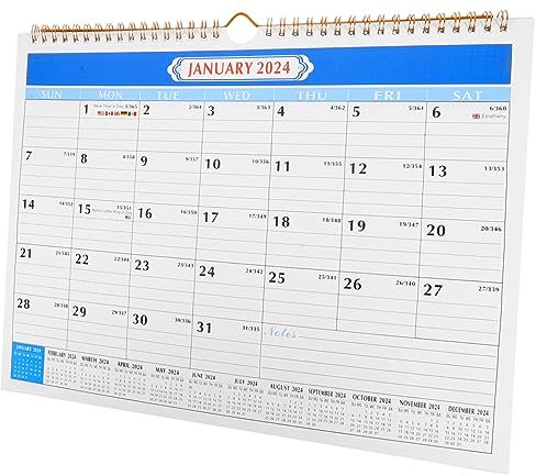 MAGICLULU Wandkalender Gedruckter Monatskalender Praktischer Büro Und Haushaltskalender Für Effektive Planung Und Organisation Für Termine Und Ereignisse
