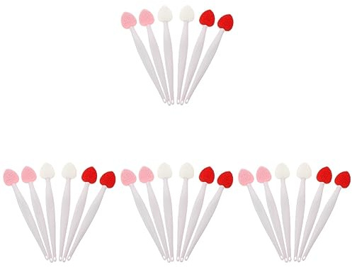 FRCOLOR Stk Love Silikon-reinigungsbürste Beauty Tool Nasenreiniger 6 Stück Gesichtsreinigungsbürste Gesichtswerkzeuge Silikon Reinigungsbürste Kieselgel Doppelseitige Bürste Lippen