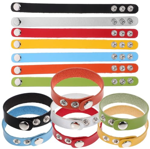 OATIPHO Verstellbares Lederarmband Mit Gravurfähiger Oberfläche Blanko Armband Für Herren Und Damen Leder Wickelarmband Für Alltag Treffen Und Party 8.66X0.63X0.06In
