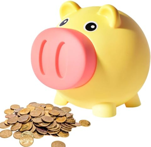 Salvadanaio a forma di maiale, scatola di risparmio di maiale - scatola di risparmio decorativa per la casa - scatola di risparmio decorativa, salvadanai per bambini, simpatiche figure di maiale