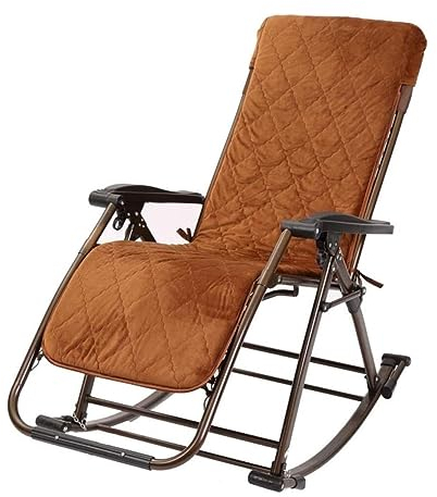 LOSTIS Sonnenliege Klappbar Liegestuhl Klappbar Liegestuhl Mit Fleece-Polster, Outdoor-Schaukelstuhl, Relax-Klappstuhl Für Büro, Mittagspause, Terrasse, Garten Gartenliege Relax-Liegestuhl