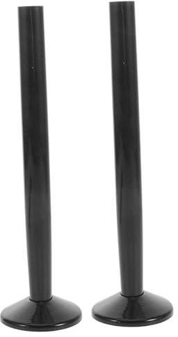 Hohopeti 2sets Black Decorative Pipe Covers Radiator Pipe Covers for Bathroom Faucet Escutcheon Plate Kit