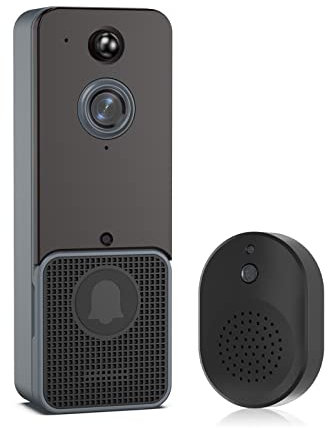 Video Doorbell Camera, Smart Home Wireless Video Doorbell Camera Digital Outdoor Door Bell Intercom HD Night Vision Security Protection,Smart Home Devices(No Battery)