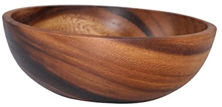 LALADEFIEE 1pièce Bol Bois Pratique pour Salades Fruits Et Plats Vaisselle Élégante Et Polyvalente pour Cuisine Repas