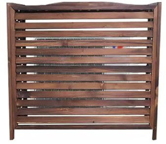 Genérico Marco de Madera para Rejilla de Aire Acondicionado, Cubierta Decorativa para radiador, Soporte para macetas de Flores para exhibición de jardín, Cubierta Exterior para Aire Acondicionado de